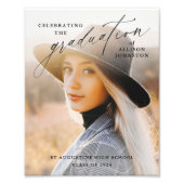 写真エレガントの卒業歓迎ポスター フォトプリント            (正面)