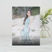 写真エレガントの卒業発表 案内状 (スタンド正面)