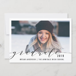 写真エレガントの卒業発表 案内状