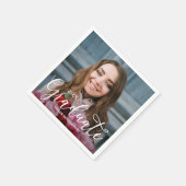 写真エレガントの卒業記念パーティー スタンダードカクテルナプキン (角)