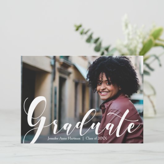 写真エレガントの卒業記念パーティー 招待状 (スタンド正面)