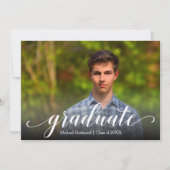 写真エレガントの卒業記念パーティー 招待状 (正面)