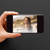 写真エレガントの卒業記念パーティー 招待状