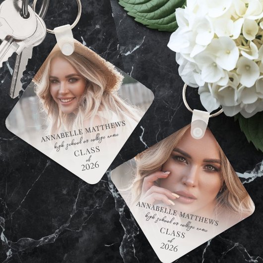 写真エレガントの卒業 キーホルダー