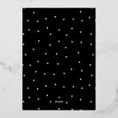 写真エレガントの卒業 箔招待状 (裏面)