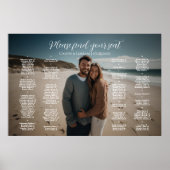 写真エレガントの座席プ結婚ラン ポスター (正面)