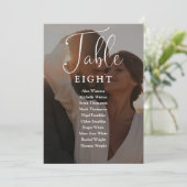 写真エレガントの座席表の番号のスクリプト 招待状 (スタンド正面)