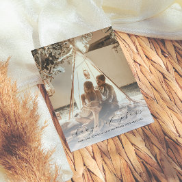 写真エレガントの延期計画の結婚変更 インビテーションポストカード