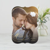 写真エレガントの後ずっと楽しく結婚栄える シーズンカード (スタンド正面)