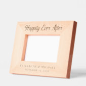 写真エレガントの後で幸せ結婚に レーザー彫刻フレーム (左)