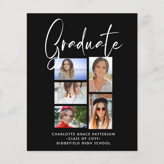 写真エレガントの数々の卒業発表 チラシ (正面)