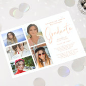 写真エレガントの数々の卒業発表 招待状