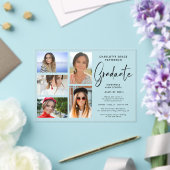 写真エレガントの数々の卒業記念パーティー アクリル招待状 (インサイチュ (ウェディング))