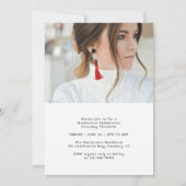 写真エレガントの数々の卒業記念パーティー 招待状 (裏面)