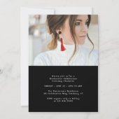 写真エレガントの数々の卒業記念パーティー 招待状 (裏面)