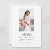 写真エレガントの数々の卒業記念パーティー 招待状 (裏面)