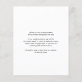 写真エレガントの結モダン婚日の保存 (裏面)