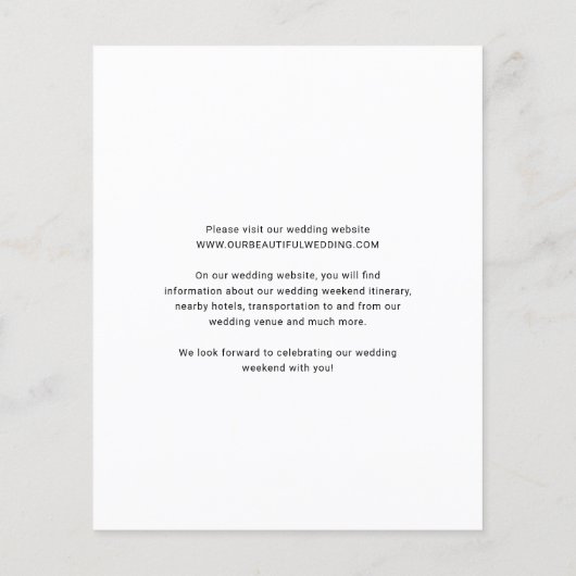 写真エレガントの結モダン婚日の保存 (裏面)