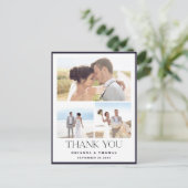 写真エレガントの結婚ありがとうはがき ポストカード (スタンド正面)