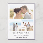 写真エレガントの結婚ありがとうはがき ポストカード (正面)