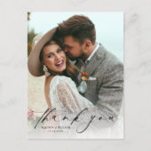 写真エレガントの結婚ありがとうはがき ポストカード (正面)