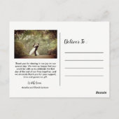 写真エレガントの結婚ありがとうはがき ポストカード (裏面)