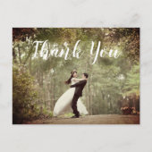 写真エレガントの結婚ありがとうはがき ポストカード (正面)