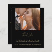 写真エレガントの結婚ありがとう (正面/裏面)