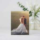 写真エレガントの結婚ありがとう ポストカード (スタンド正面)