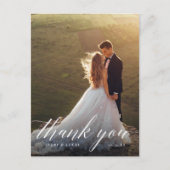 写真エレガントの結婚ありがとう ポストカード (正面)