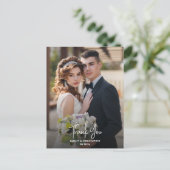写真エレガントの結婚ありがとう ポストカード (スタンド正面)