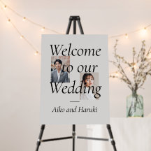 写真エレガントの結婚ウェルカムサイン