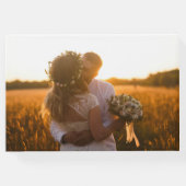 写真エレガントの結婚ゲストブック ゲストブック (裏面)