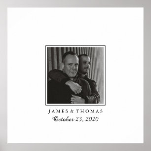 写真エレガントの結婚ゲスト署名 ポスター