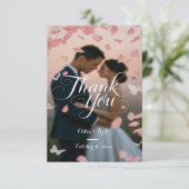 写真エレガントの結婚サンキューカード サンキューカード (スタンド正面)