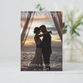 写真エレガントの結婚サンキューカード サンキューカード (スタンド正面)