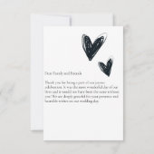 写真エレガントの結婚サンキューカード サンキューカード (裏面)