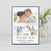 写真エレガントの結婚サンキューカード サンキューカード (スタンド正面)