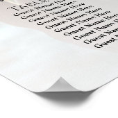 写真エレガントの結婚座席表11表 ポスター (角)