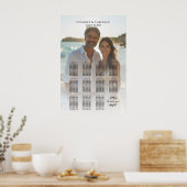 写真エレガントの結婚座席表11表 ポスター (キッチン)