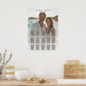 写真エレガントの結婚座席表15個 ポスター (キッチン)