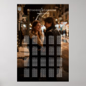 写真エレガントの結婚座席表20台 ポスター (正面)