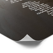 写真エレガントの結婚座席表9 ポスター (角)