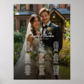 写真エレガントの結婚座席表9 ポスター (正面)