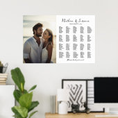 写真エレガントの結婚座席表 ポスター (ホームオフィス)