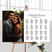 写真エレガントの結婚座席表(編集可能) ポスター