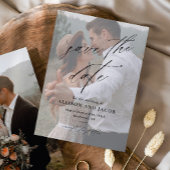 写真エレガントの結婚式のスクリプト日付の保存 セーブザデート