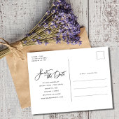 写真エレガントの結婚式のスクリプト日付の保存 案内ポストカード