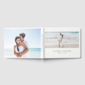 写真エレガントの結婚数 ゲストブック (全面)