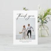 写真エレガントの結婚数 サンキューカード (スタンド正面)